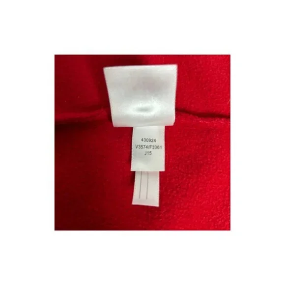 Lands' End Women's Size L Zip-Front Fleece Vest Long Red - Picture 5 of 10